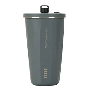 TYESO �X�g���[�^���u���[ 600ml �W�t�� �X�e�����X �ۉ��ۗ� ������� ��e�� �^��f�M �}�C�{�g�� �R�b�v�^ ������ ���� �}�O�{�g�� �|�b�v�A�b�v �L���b�v�z���_�[�t�� �􂢂₷�� �����^�� 