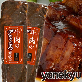 次回SALEをお楽しみに！＜限定販売＞ お試し 牛肉 のデミとろ煮込み 340g×2本 セット 柔らか 肉 ビーフシチュー お中元 ギフト お誕生日 プレゼント の おためし お取り寄せグルメ お取り寄せ グルメ ご飯のお供 のし お返し 贈り物 食べ物 実用的 人気 おかず おつまみ