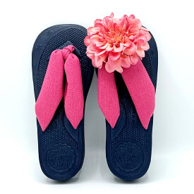 【0と5の付く日はポイント5倍！】はなぞうりダリア サイズ3 サイズ4 痛くない かわいい サンダル 日本製 ダリアシリーズ 紺 紫 茶色 マスタード 黒 赤 ピンク