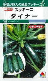 【ズッキーニ】ダイナー【タキイ交配】（13粒）野菜種/タキイ種苗[春まき]