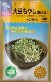 【スプラウト】大豆もやし（姫大豆）【中原採種場】（60ml）野菜種