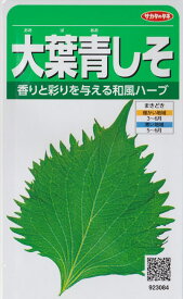 【シソ】大葉青しそ 【サカタのタネ】（5ml）野菜種/青シソ[春まき]923084