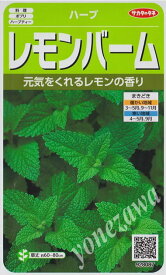 【ハーブの種】レモンバーム【サカタのタネ】（0.9ml）【多年草】[春まき][秋まき]928087