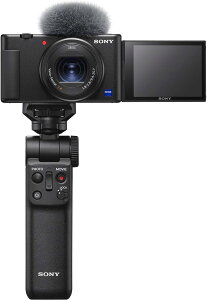 SONY(�\�j�[) �R���p�N�g�f�W�^���J���� VLOGCAM Vlog�p�J���� ZV-1 �V���[�e�B���O�O���b�v�L�b�g(�����O���b�v:GP-VPT2BT�u���b�N�A�o�b�e���[�p�b�N+1��) �E�B���h�X�N���[���t�� 24-70mm F1.8-2.8 �Y