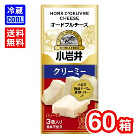 【送料無料】小岩井乳業　小岩井 オードブルチーズ　クリーミー　42g（3個入り）　乳製品　プロセスチーズ　濃厚チーズ　製菓用　料理用　香料不使用　賞味期限300日　要冷蔵