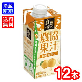 【送料無料】 メイトー 食感を楽しむ 農協果汁 国産和なし 250g　1ケース（12本） 農協果実 果肉入り 国産果物使用 梨 とろみ ジュース 紙パック飲料 協同乳業 [冷蔵]