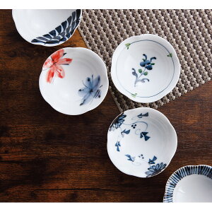【のし無料】送料無料 古染絵変り なぶり小付揃 20602{食器 食洗機対応 おしゃれ 小皿 セット 小皿 深い}《内祝い お返し 出産内祝い ギフト プレゼント 贈答 挨拶 結婚 快気》[出産祝い お返