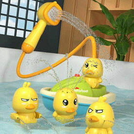 かわいい電動シャワーアヒル お風呂おもちゃ 水遊び赤ちゃん用 0歳1歳2歳 安全おもちゃ プレゼント 誕生日 入園祝い ベビー送料無料浴