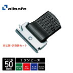 ALLSAFE ラッシング Tワンピース（レール）50mm幅 長さ固定1mx巻取2～5m 緑/赤/青/黒 (直送商品/個人名義不可/返品不可/代引不可) | ベルト トラック トラック用 運搬 固定 搬送 引っ越し 荷締めベルト 荷崩れ防止 車 トランク 運搬ベルト ラッシングベルト 名入れ 荷物