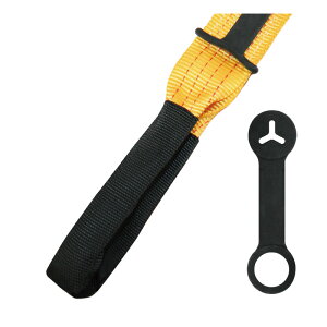 ラッシングベルト ワッカタイプ (Iフック) 固定側1mx巻取側5・7m | ベルト ワッカ 作業用品 トラック トラック用 フック 運搬 ラバーホルダー付き 固定 固定ベルト 搬送 引っ越し 引越し 荷締ベ