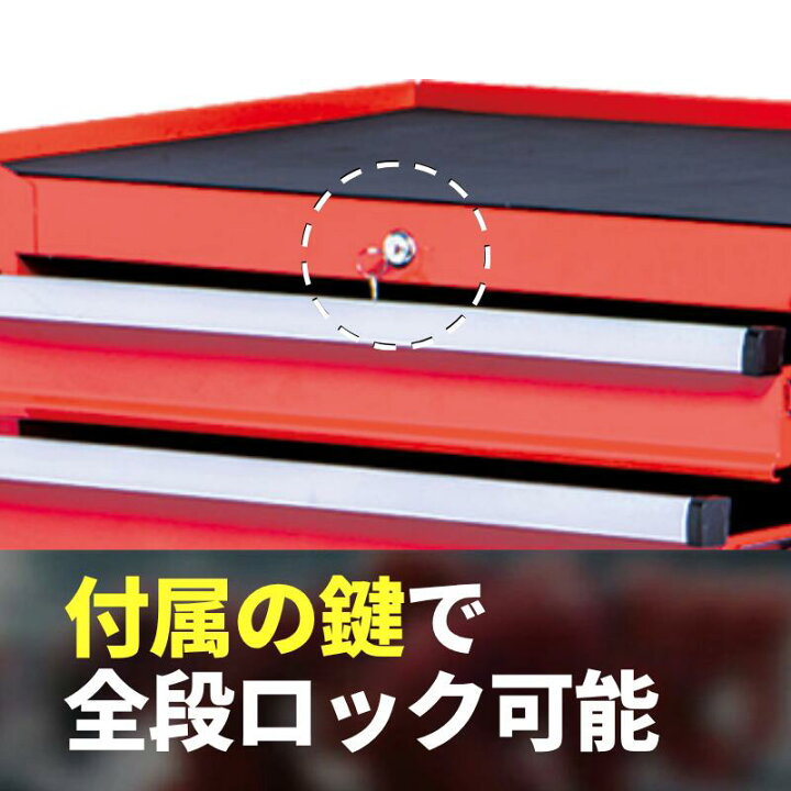 楽天市場】ピットクルー7段ツールキャビネット (ワゴン 工具箱) 耐荷重 