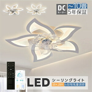 シーリングファン シーリングファンライト LED サーキュレーター シーリングライト 高輝度 8畳 10畳 調光 調色 風量調節可 常夜灯 ファン付き 空気循環 照明器具 天井照明 省エネ 節電 家庭用