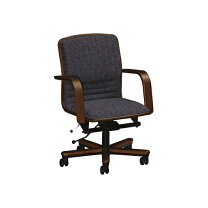 山口)下松市より カリモク家具 オフィスチェア 本革 W71×D76×H100 