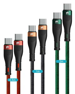 RoiCiel �i�f�B�A���Y�V�[���Y�jUSB-C to USB-C �P�[�u�� PD�Ή�100W/6A�}���[�d/480Mbps�f�[�^�ʐM Type-C�@��Ή� E-Marker �f���h�~ �A���h���C�h �X�}�z ���̑�USB-C�@��Ή�