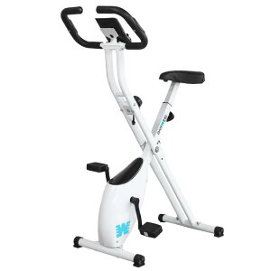 BARWING(バーウィング) フィットネスバイク 負荷調整16段階 ホイール 調整可能 腕トレーニング 折りたたみ コンパクト パネル 家庭 ルームバイク 無酸素運動 キャスター エアロ フィットネス