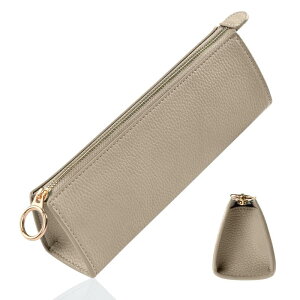 Accart ペンケース 筆箱 大人 学生 メンズ レディース スリム ペンポーチ 万年筆 ふでばこ 大人 pen case 高校生 レディース メンズ 男女兼用 オフィス 就職祝い プレゼント 昇進 入学 成人祝い