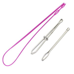 HUAZON ひも通し 3本/4本/6本 ゴム通し 紐通し 糸通し ゴムひも通し ステンレス はさみ式 玉付紐通し プラスチック いと通し DIYの手作り 手編み 手芸用品