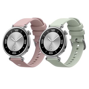 kwmobile 2x �����o���h Huawei Watch GT4 41mm�Ή� �x���g - �V���R���o���h �\�t�g TPU �ϋv�� ���F/���F