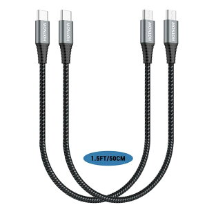 USB C to Micro USB P[u 0.5m 2{AUSB ^Cv C - }CN USB ґgR[h MacBook (Pro)  Micro USB foCX̏[dƓT|[g