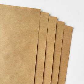 【未晒クラフト】両更クラフト 茶色の紙 ナチュラル色 梱包材 ペーパークラフト ラッピング 包装紙 紙パッキン ペーパークッション 紙緩衝材 ギフトラッピング チケット カード メニュー A5 A4 A3 A2