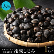 涸沼産 冷凍しじみ 大粒 1kg （砂抜き済み）