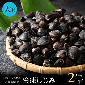 涸沼産 冷凍しじみ 大粒 2kg （砂抜き済み 1kg×2袋）