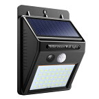 ソーラー センサー LED ウォール ライト 防犯 屋外用 太陽光 夜間自動点灯