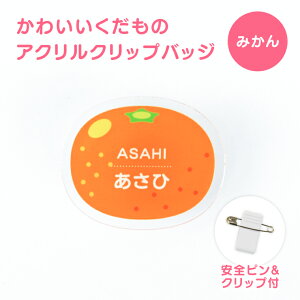 名前 名入れ かわいい 果物 クリップ バッジ 《 敬老の日 2025 おしゃれ ネームプレート オリジナル おなまえ くだもの フルーツ 子供 保育士 薬剤師 薬局 病院 名札 名前入れ 保育園 幼稚園 入