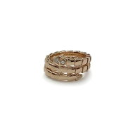 BVLGARI ブルガリ セルペンティ ヴァイパー リング 750PG K18PG ピンクゴールド ダイヤモンド 357868 #L …
