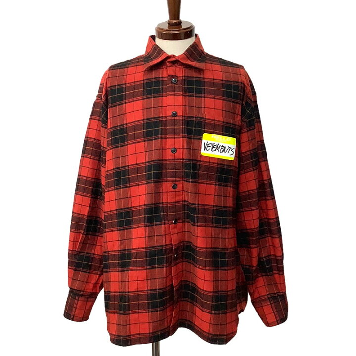 楽天市場】VETEMENTS ヴェトモン フランネルチェックシャツ コットン 