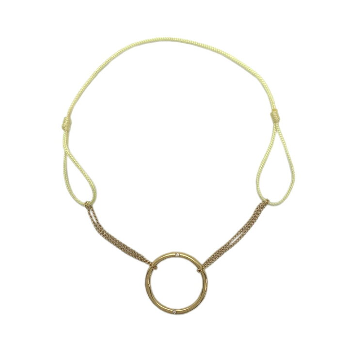 楽天市場】AHKAH アーカー コードブレスレット K18YG 750 イエロー  