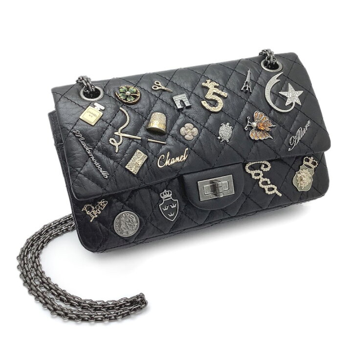 楽天市場】CHANEL シャネル 2.55 Wフラップ チェーンショルダー レザー  