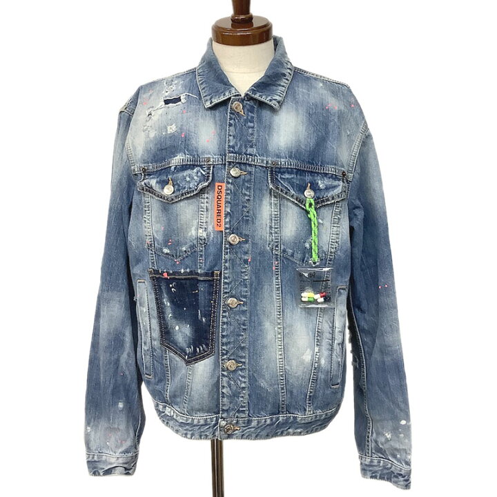 楽天市場】Dsquared2 ディースクエアード デニムジャケット コットン 