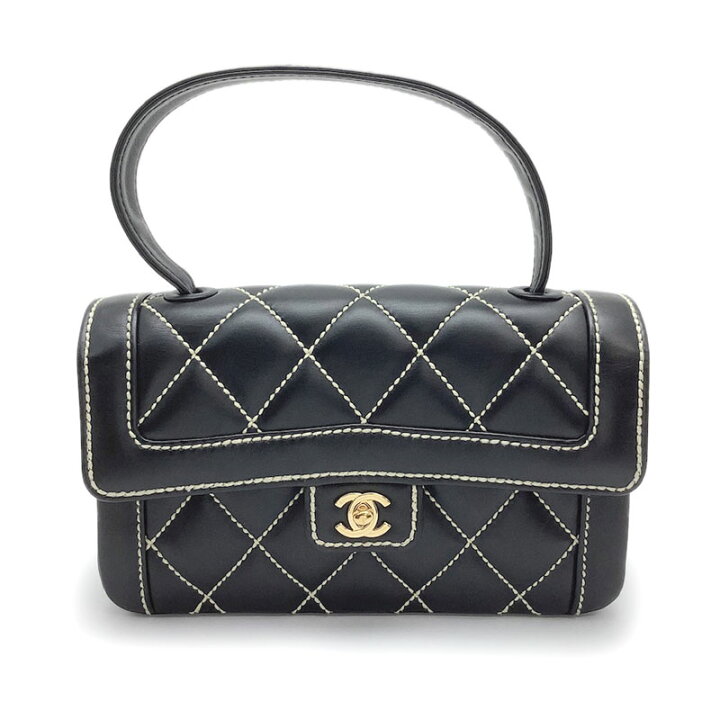 楽天市場】CHANEL シャネル ワイルドステッチ ハンドバッグ レザー  