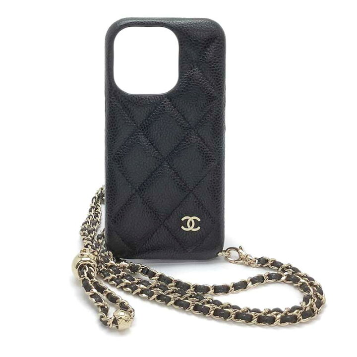 楽天市場】CHANEL シャネル チェーン付き iPhoneケース レザー GP  