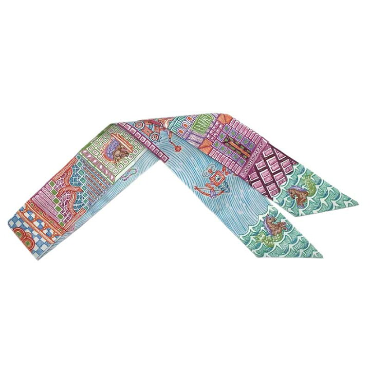 楽天市場】HERMES エルメス ツイリー “スーパーシルククエスト” シルク  