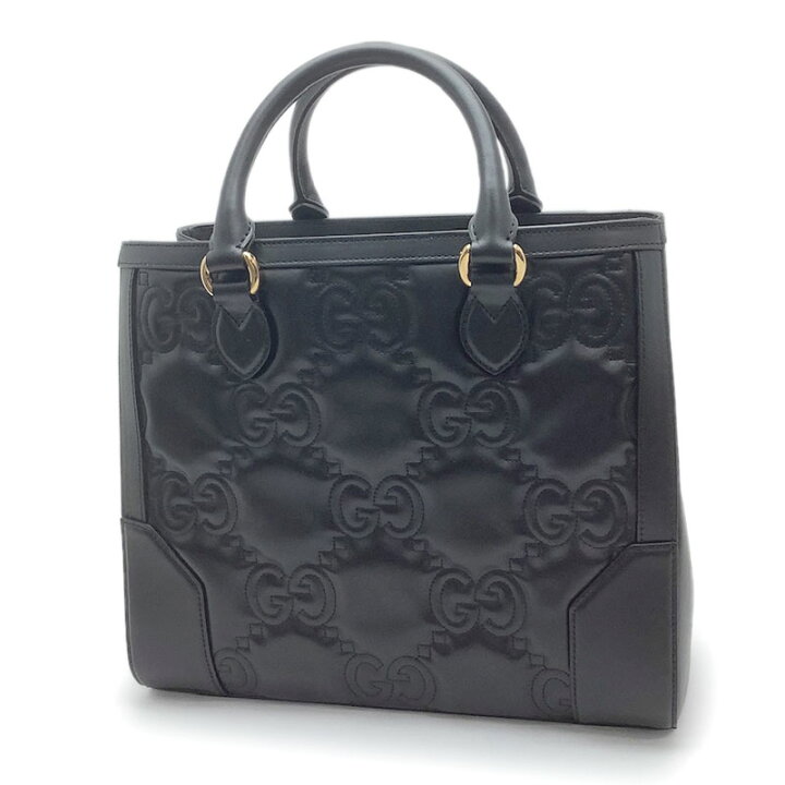 楽天市場】GUCCI グッチ GGマトラッセ 2WAYバッグ レザー ブラック 
