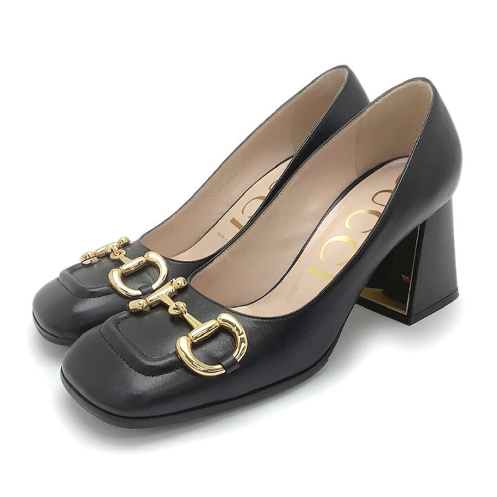 楽天市場】GUCCI グッチ ホースビット パンプス ブラック レザー #37 