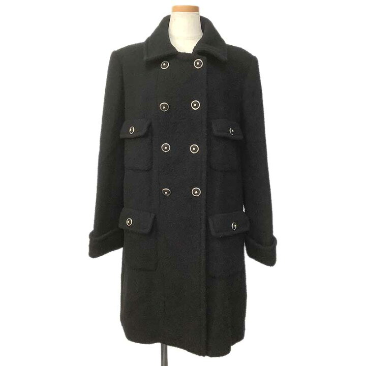 楽天市場】CHANEL シャネル コート ウール カシミヤ ブラック #40 