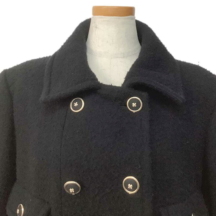 楽天市場】CHANEL シャネル コート ウール カシミヤ ブラック #40 