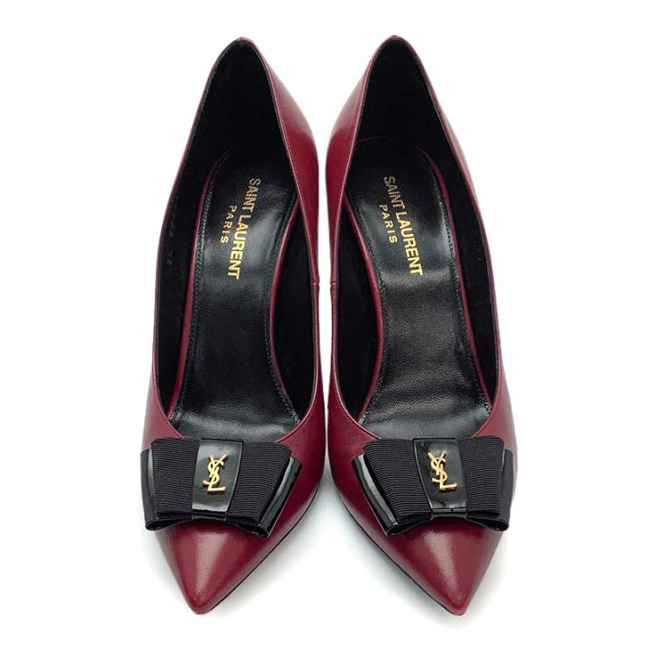 楽天市場】Saint Laurent サンローラン “アナイス” 95 ボウパンプス 