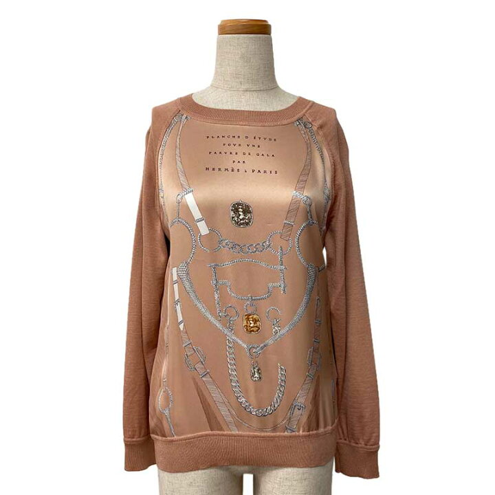 楽天市場】HERMES エルメス TWILLAINE ツイルレーヌ 切り替えニット  