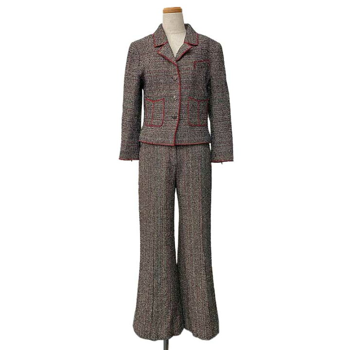 楽天市場】CHANEL シャネル セットアップ ジャケット パンツ コットン  