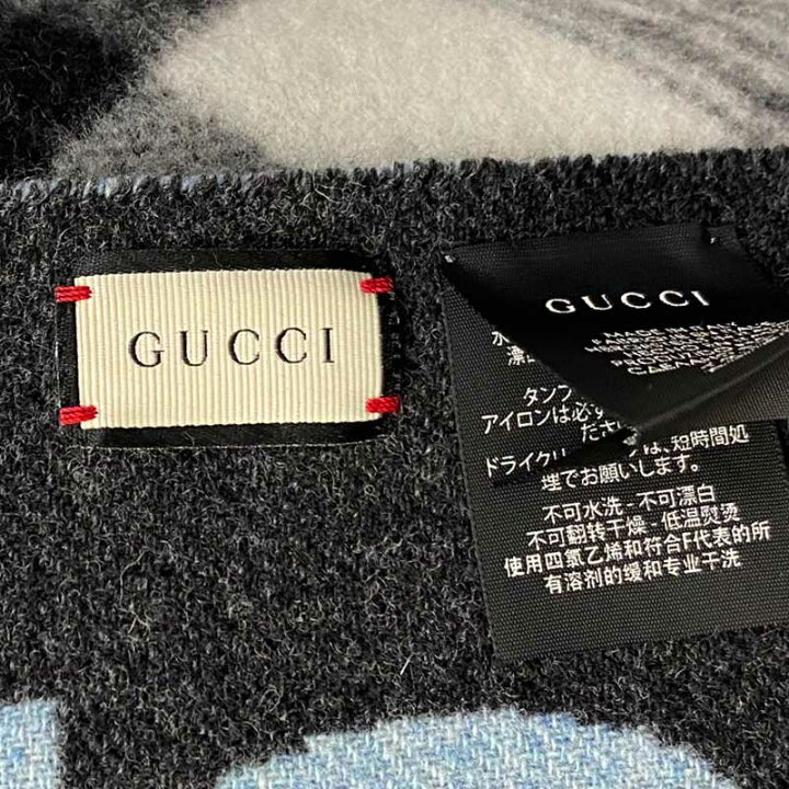 楽天市場】GUCCI グッチ リバーシブル GG ポンチョ ケープ グレー 