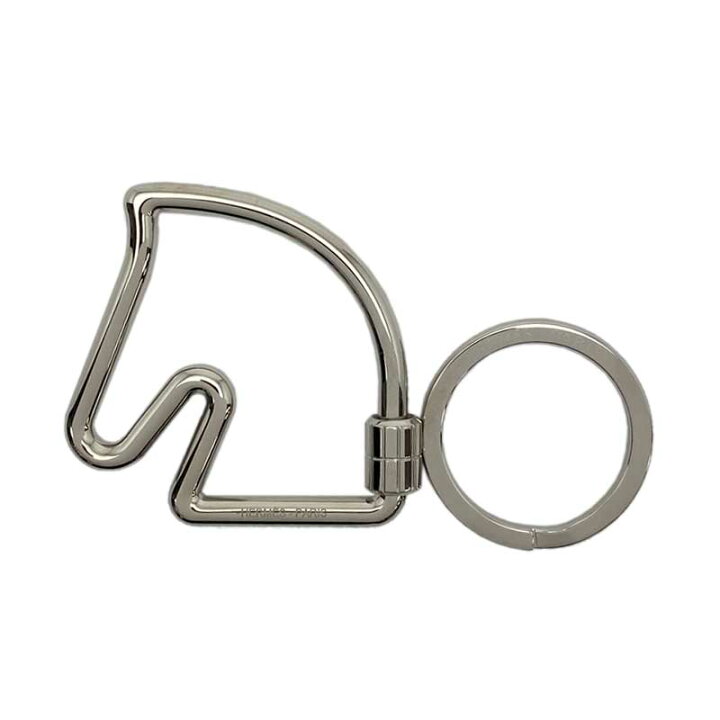 楽天市場】HERMES エルメス シュヴァル キーリング メタル シルバー 馬  