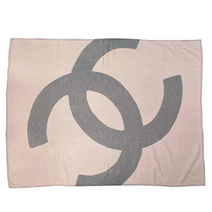 楽天市場】CHANEL シャネル ブランケット ピンクベージュ グレー  