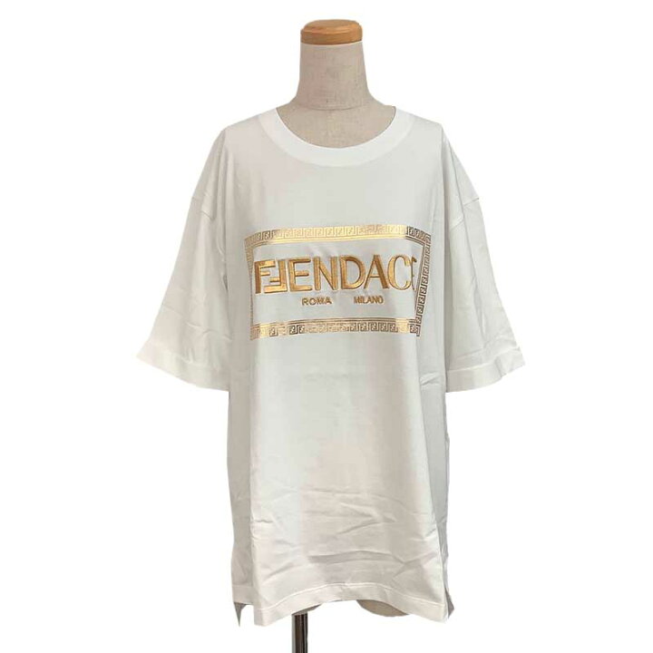 楽天市場】FENDACE フェンダーチェ ロゴ Tシャツ コットン ホワイト 