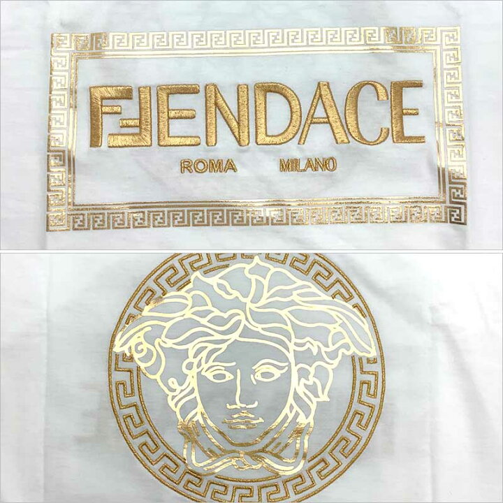 楽天市場】FENDACE フェンダーチェ ロゴ Tシャツ コットン ホワイト 