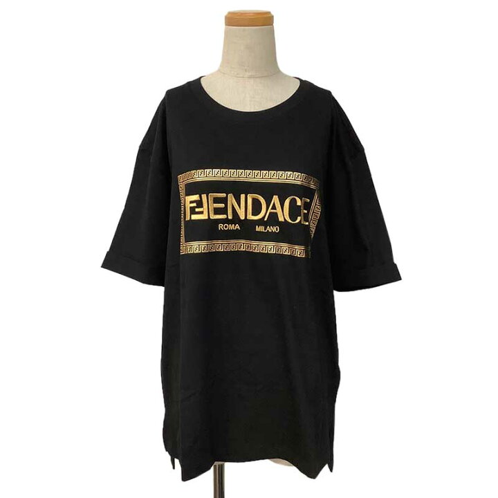 楽天市場】FENDACE フェンダーチェ ロゴ Tシャツ コットン ブラック 