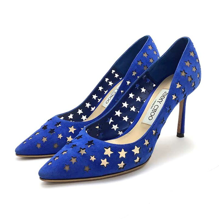 楽天市場】JIMMY CHOO ジミーチュウ パンプス スウェード ブルー #37 